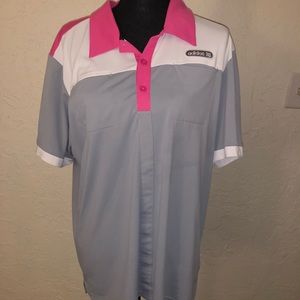 ADIDAS golf shirt large performance polo